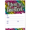 Leopard Print Girl Birthday Invitations