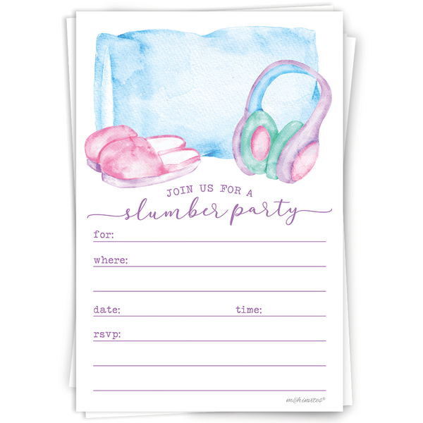 Slumber Party Invitations