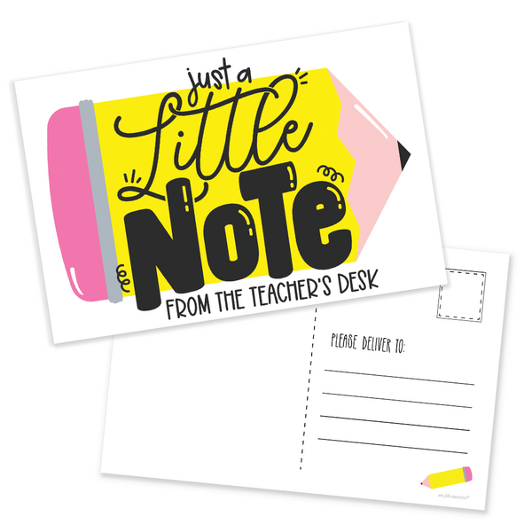 Teacher Notes - Pencil Design Postcards