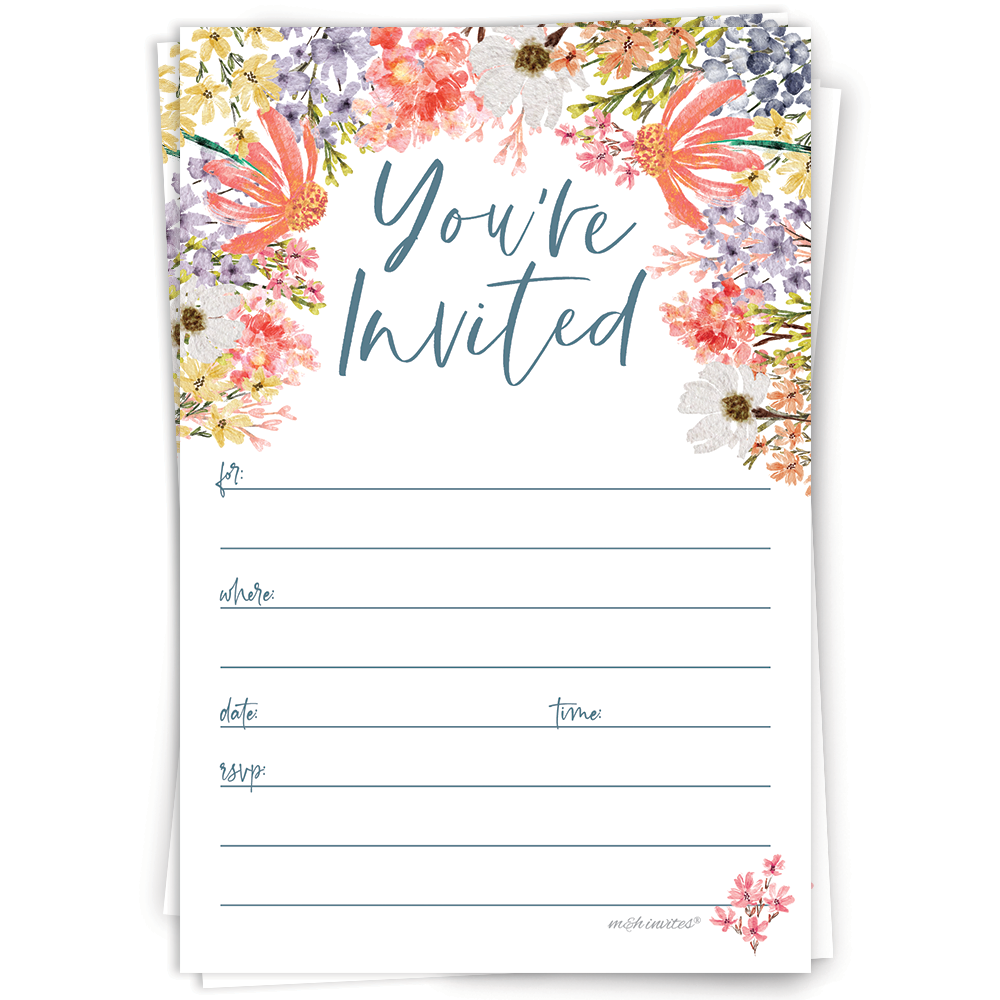Wildflower Invitations