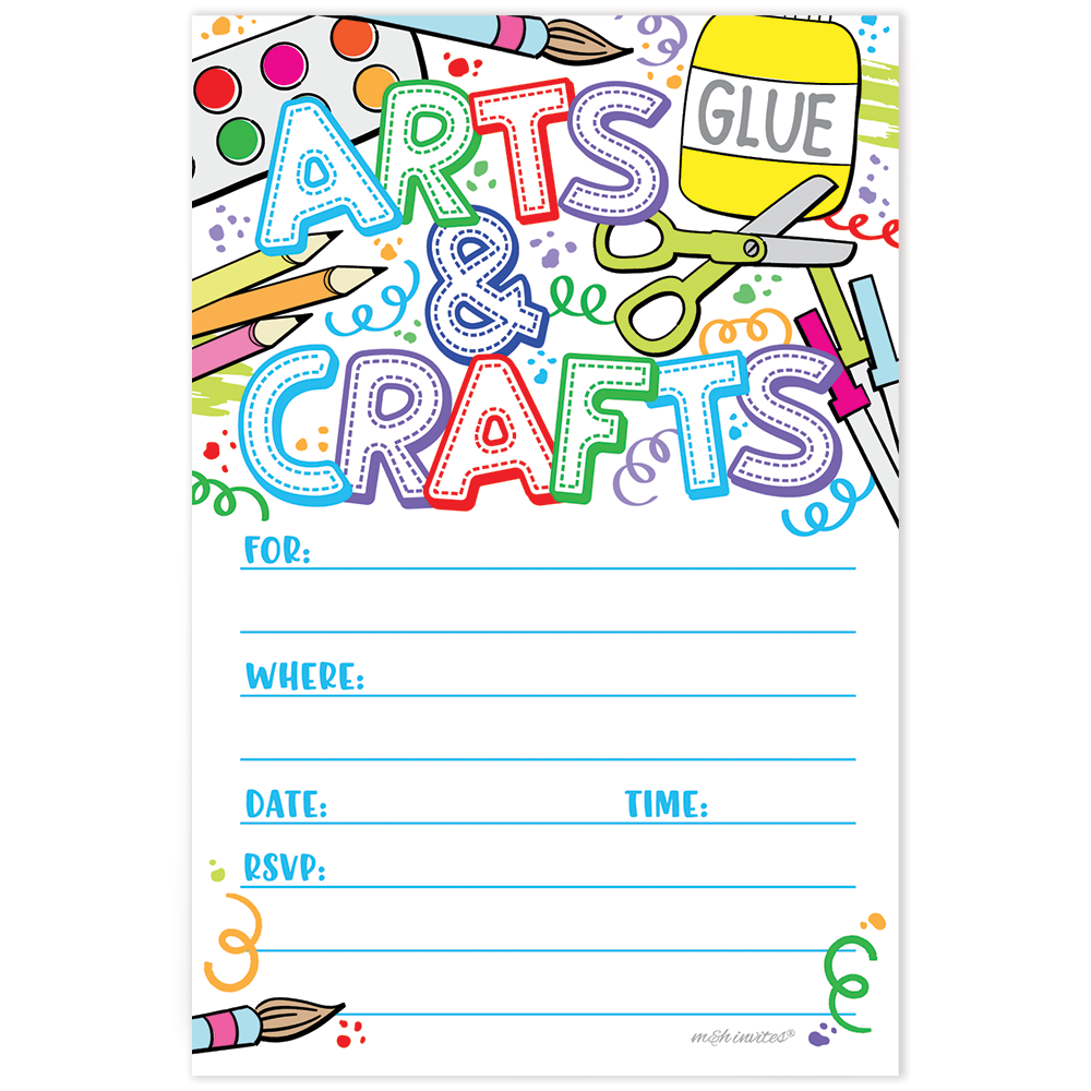 Arts & Crafts Invitations