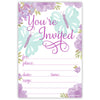 Butterfly Invitations - Purple Watercolor