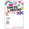 Girl Notebook Doodles Party Invitations