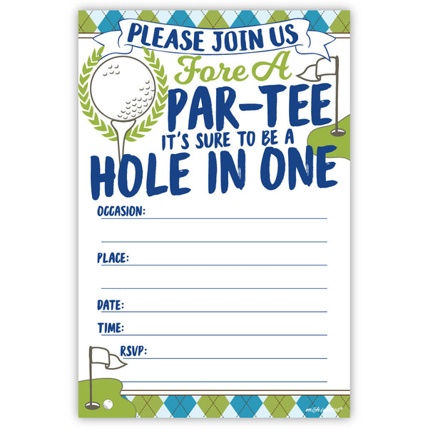 Golf Party Invitations