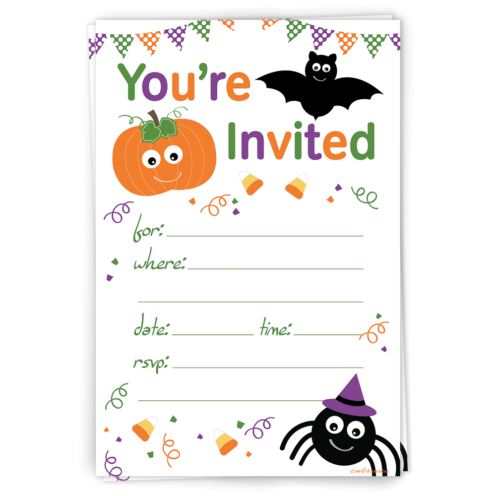 Halloween Child Party Invitations