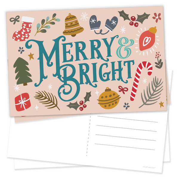 Merry & Bright Christmas Postcards