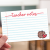 Teacher Notes - Cute Classroom Index Cards