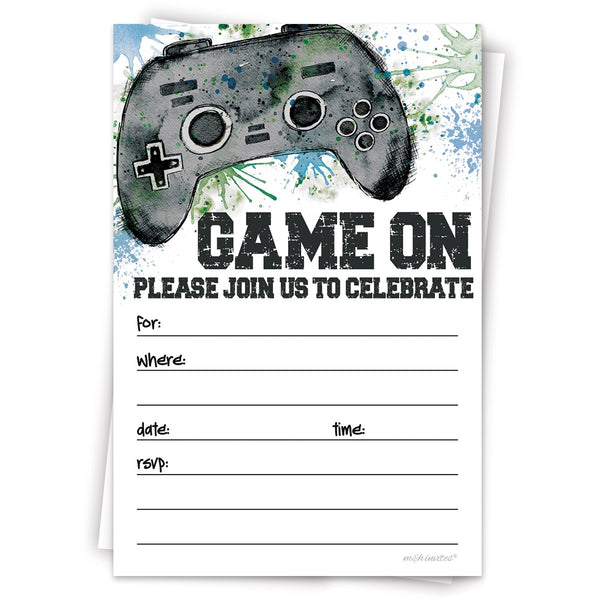 Video Game Invitations