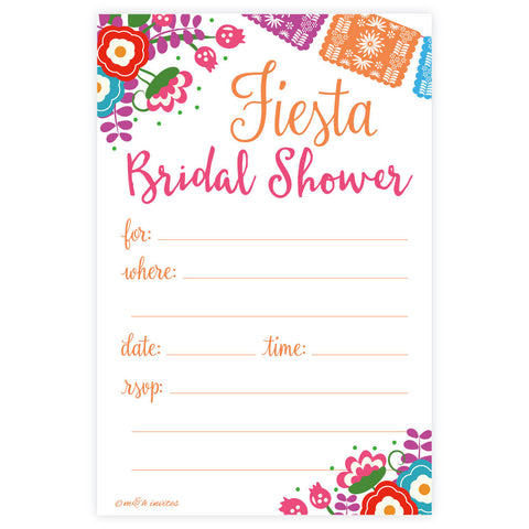 Fiesta Bridal Shower Invitations